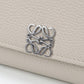 LOEWE C821L57X04 Bifold wallet anagram Compact Flap Wallet Calfskin beige Women