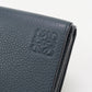 LOEWE C660TR2X04 Trifold wallet anagram Compact Wallet Calfskin Navy mens(unisex)