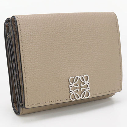 LOEWE LO93329 Trifold wallet anagram Three fold wallet Calfskin beige Women
