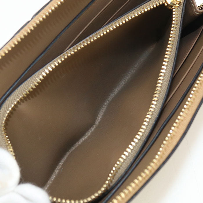 LOEWE C510T12X03 3943 Zip around wallet puzzle Purse Calfskin Brown Women