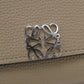 LOEWE C821L57X01 Bi-fold wallet anagram Compact wallet Calfskin beige Women