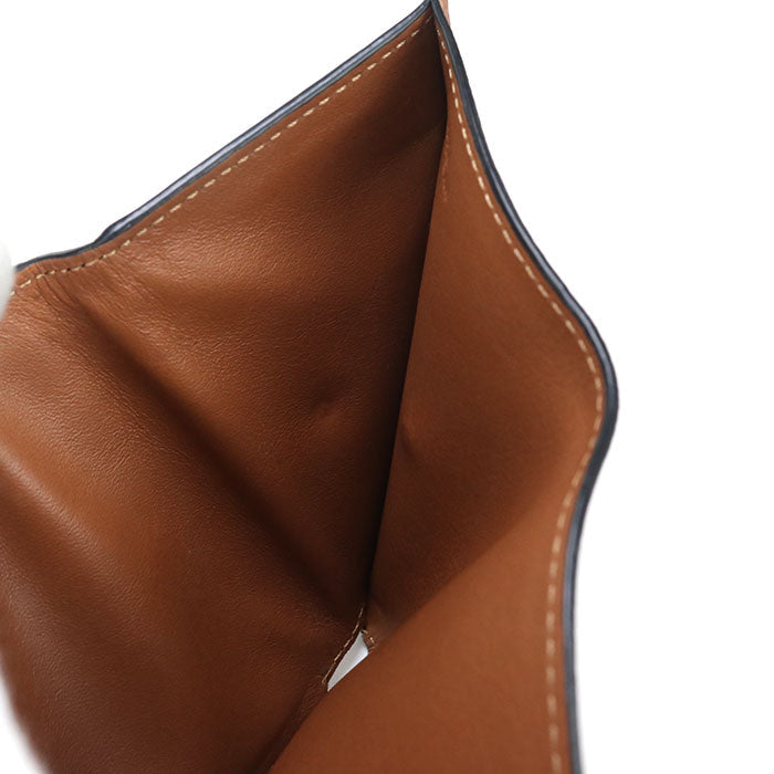LOEWE LO96324 Trifold wallet anagram Three fold wallet Calfskin brown Women