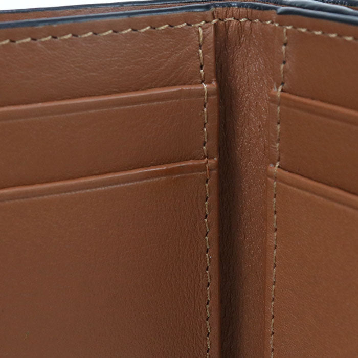 LOEWE LO96324 Trifold wallet anagram Three fold wallet Calfskin brown Women