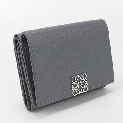 LOEWE C821TR2X16 Tri-fold wallet anagram Compact wallet Calfskin gray Women