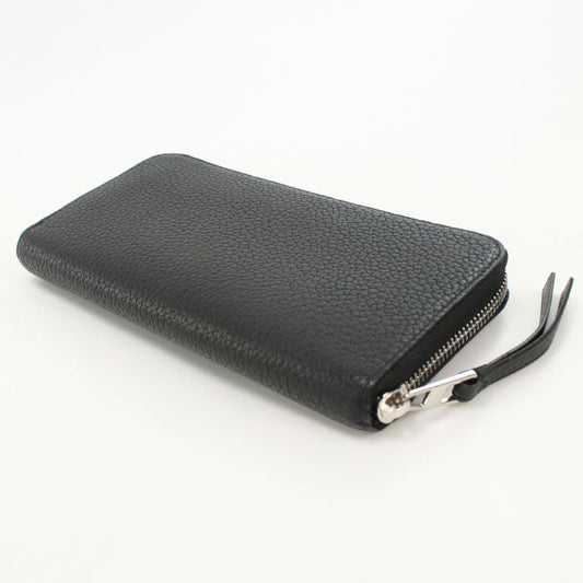LOEWE C500U46X02 Long wallet anagram Brand Open Wallet Grain Calfskin Leather black mens(unisex)