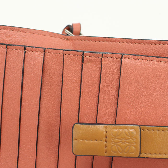 LOEWE Compact zip wallet Folded wallet leather beige Women