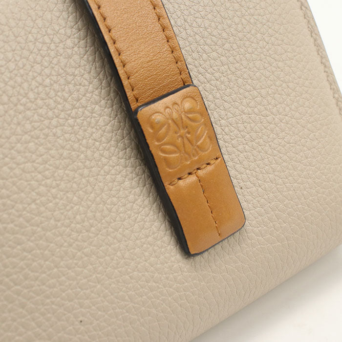 LOEWE Compact zip wallet Folded wallet leather beige Women