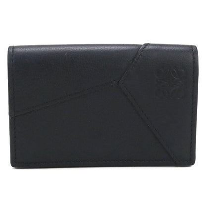 LOEWE C510M97X03 1100 Card case Puzzle Classic Business card case Calfskin black mens (unisex)