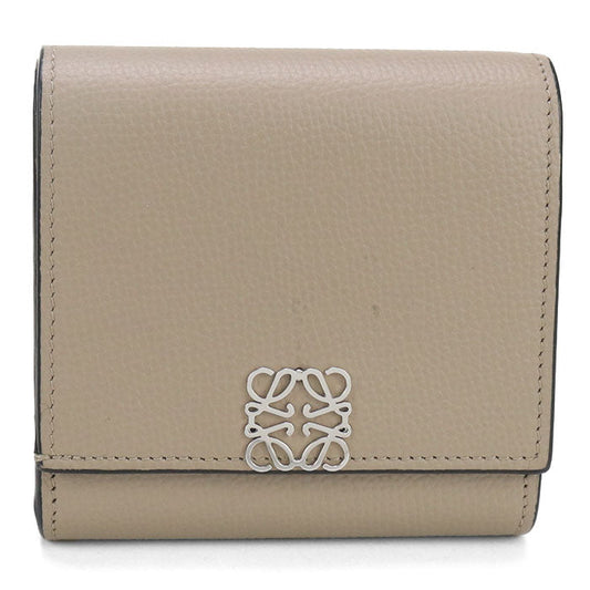 LOEWE C821L57X01 0066 2150 Bifold wallet anagram compact flap wallet Calfskin beige Women