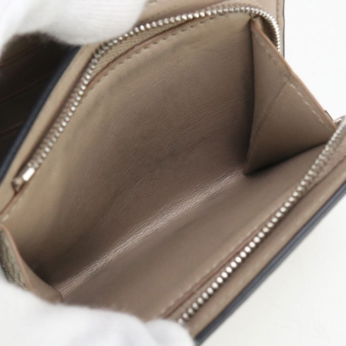 LOEWE C821L57X01 0066 2150 Bifold wallet anagram compact flap wallet Calfskin beige Women