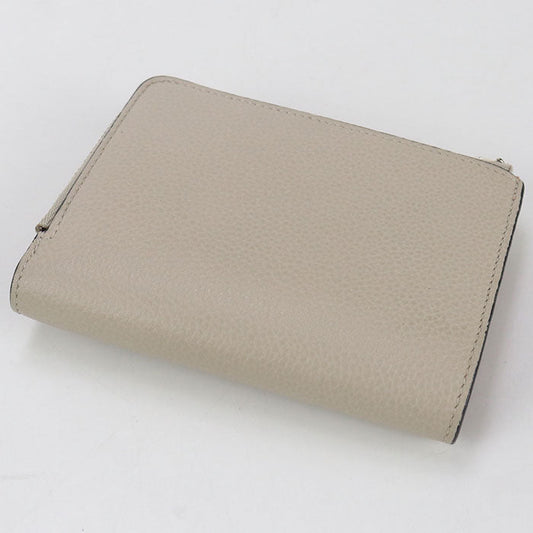 LOEWE C660P3002 Bi-fold wallet Slim Zip Calfskin beige Women