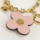 LOUIS VUITTON M63086 Blooming flower Bag charm Chain metal gold Women