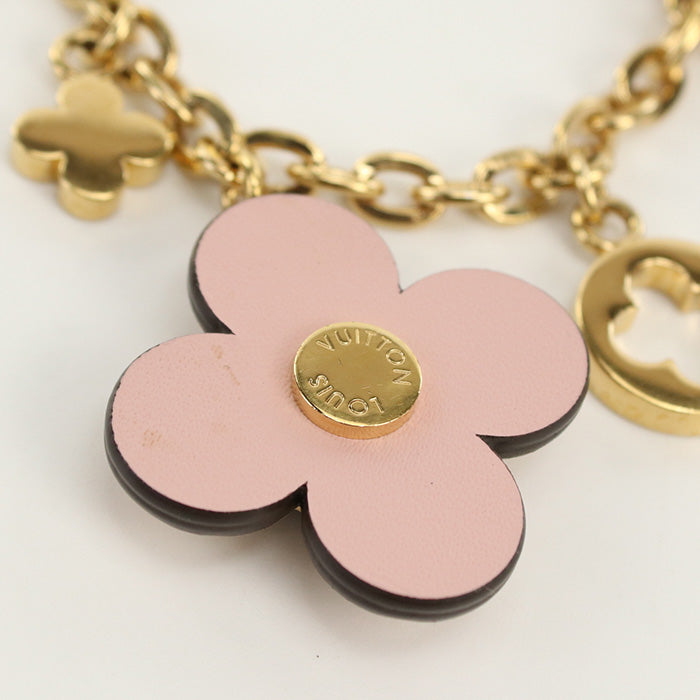 LOUIS VUITTON M63086 Blooming flower Bag charm Chain metal gold Women