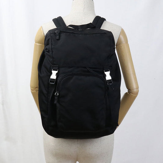 PRADA Bag pack Re-Nylon Backpack Nylon Black Women