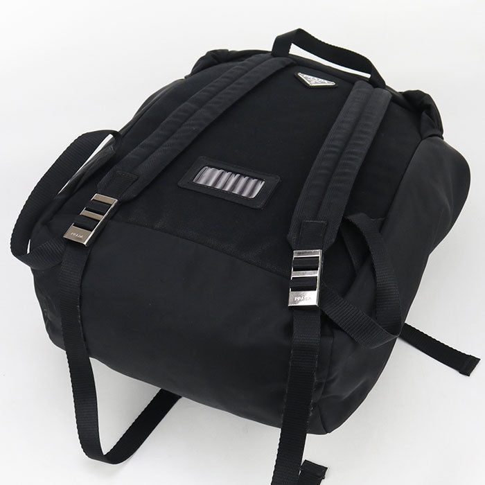 PRADA Bag pack Re-Nylon Backpack Nylon Black Women