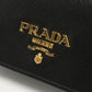 PRADA 1MC122 Card Case name card holder Safiano leather Black Women
