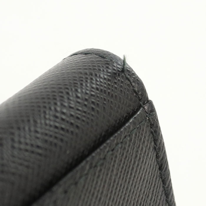 PRADA 1MC122 Card Case name card holder Safiano leather Black Women