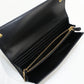PRADA 1M1037 saffiano triangle Purse folio Calfskin Nylon Black Women