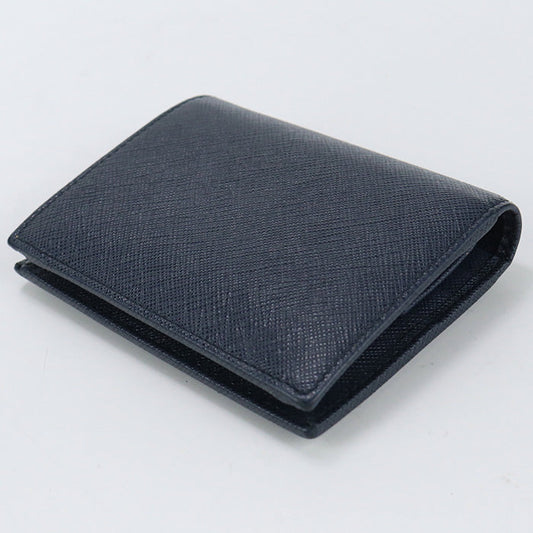 PRADA 1MV204 Saffiano Leather Wallet Bi-fold wallet with coin purse/Safiano Navy Women