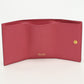 PRADA 1MH021 Tri-fold wallet Safiano Compact wallet leather pink Women
