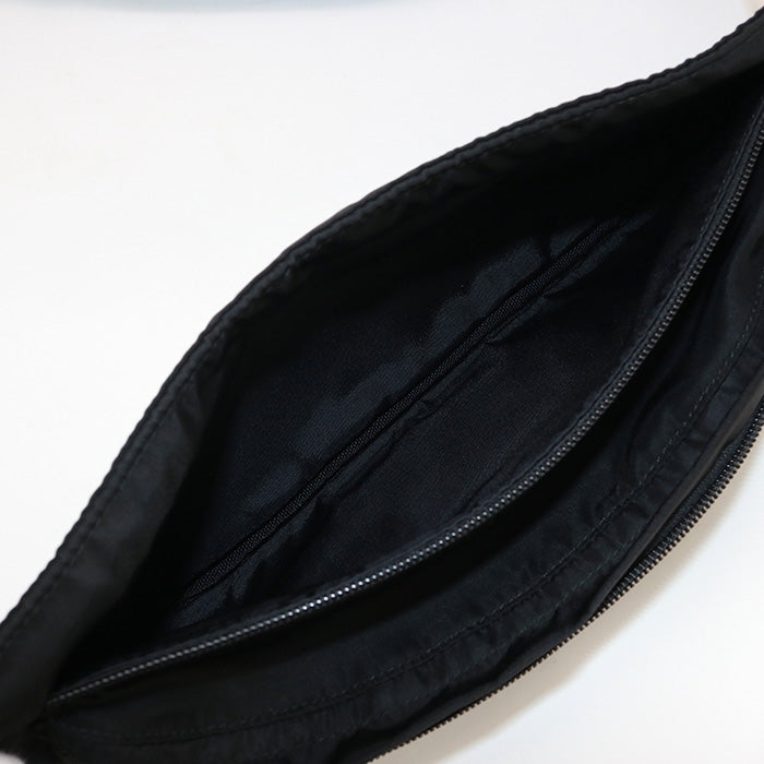 PRADA 2VL132 body bag Triangular plate Belt bag Waist bag Nylon black unisex