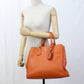 PRADA 2WAYTote Bag Tote leather orange Women