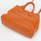 PRADA 2WAYTote Bag Tote leather orange Women