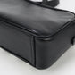 PRADA Shoulder Bag Banana Design Diagonal leather black Women