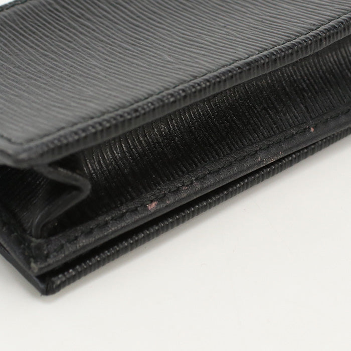 PRADA PR83772 Leather card holder name Black unisex