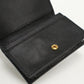 PRADA PR83772 Leather card holder name Black unisex