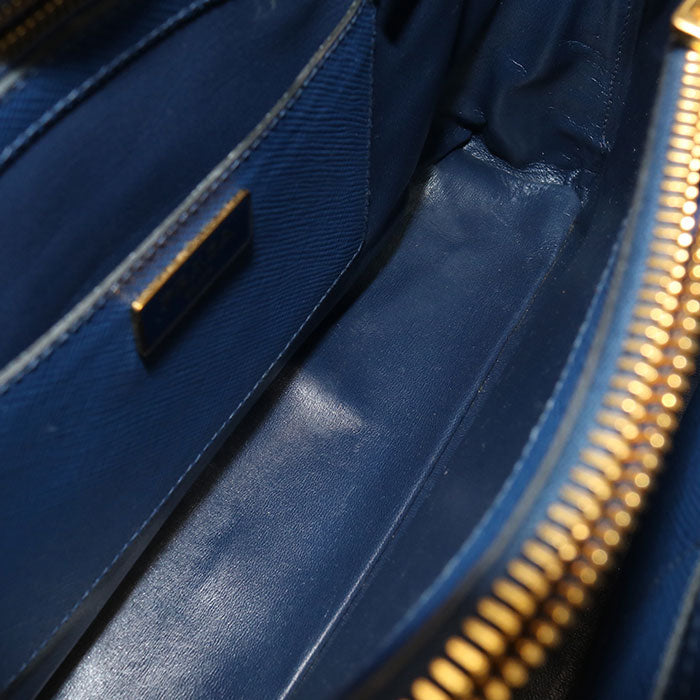 PRADA Handbag Safiano 2WAY handbag leather blue Women