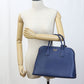 PRADA Handbag Safiano 2WAY handbag leather blue Women