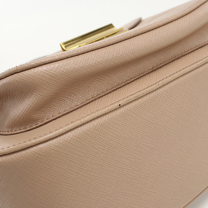 PRADA 1BA254 Tote Bag Safiano 2WAY Tote Bag leather CIRRIA (Pink Beige) Women