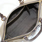 PRADA 2WAY handbag  leather/Jacquard beige Women