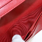 PRADA PR86370 Saffiano leather long wallet double fold coin purse Red Women