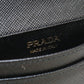 PRADA Saffiano leather card holder name card holder leather black Women