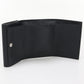 PRADA 2MH042 QHH F0002 Saffiano Triangle Wallet Three fold leather black mens