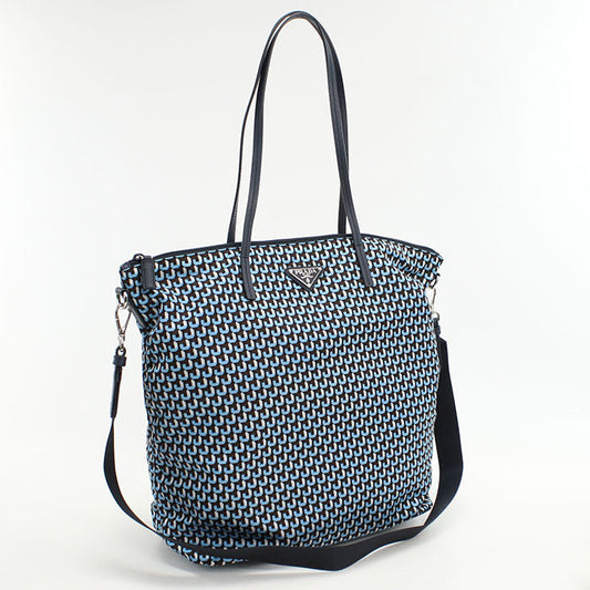 PRADA 2WAYTote Bag/ shoulder bag Nylon Blue Women