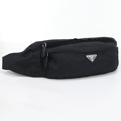 PRADA 2VL132 body bag Crossbody Bags Belt bag Nylon black mens(unisex)