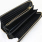 PRADA 1ML506 Long Wallet Triangle Zipper Wallet Purse Nylon, leather black Women