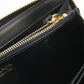 PRADA 1ML506 Long Wallet Triangle Zipper Wallet Purse Nylon, leather black Women