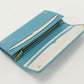 PRADA 1MH132 Saffiano Multicolor Purse Long wallet leather Blue Women