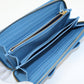 PRADA 1ML506 2AEE F0P9S zip around long wallet leather Blue Women