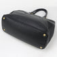 PRADA BN2420 Tote Bag W zip handbag leather black Women