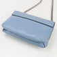 PRADA Chain Shoulder Bag leather blue Women