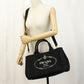 PRADA PR89703 2WAYTote Bag Canapa Tote Bag canvas Black Women