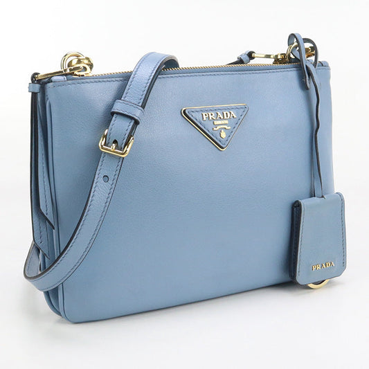 PRADA PR89870 Shoulder Bag leather/blue Women