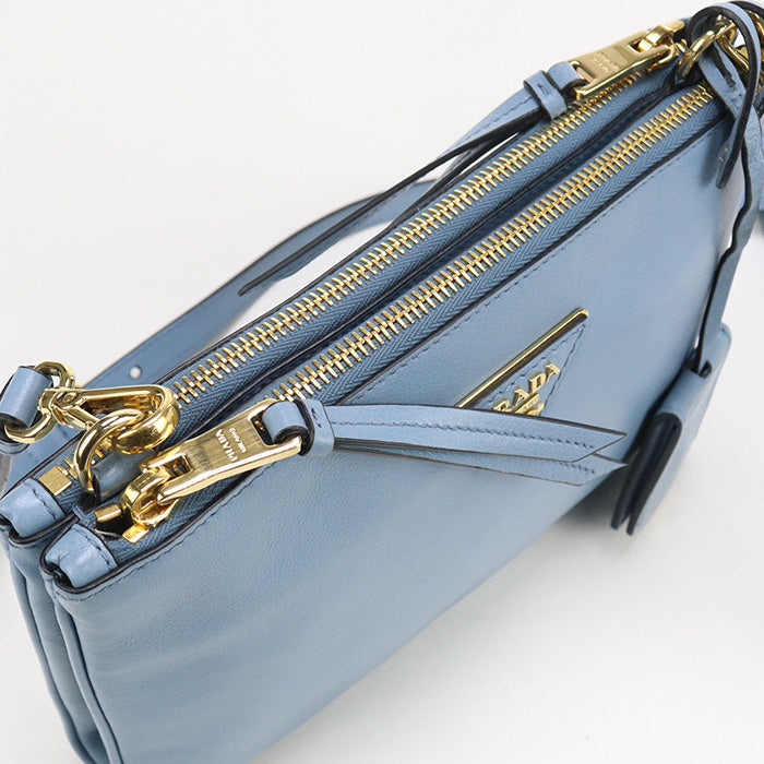 PRADA PR89870 Shoulder Bag leather/blue Women