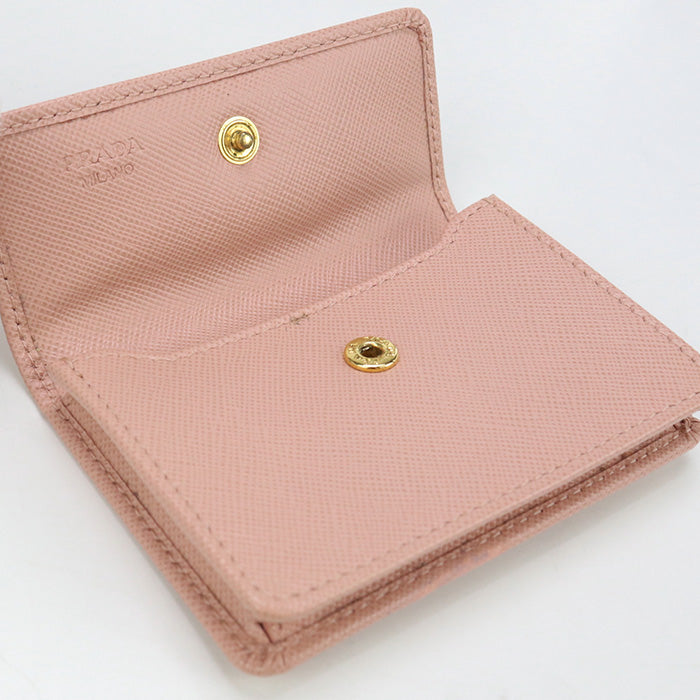 PRADA PR90296 Saffiano Leather Card Case name card holder pink Women