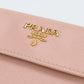 PRADA PR90296 Saffiano Leather Card Case name card holder pink Women